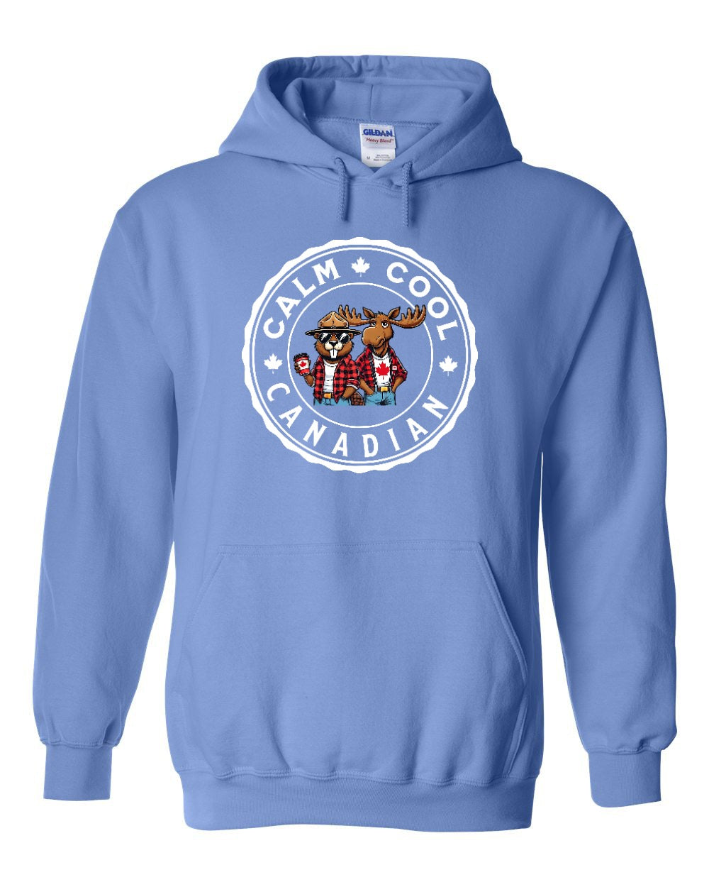 Calm Cool Canadian Beaver And Moose Hoodie