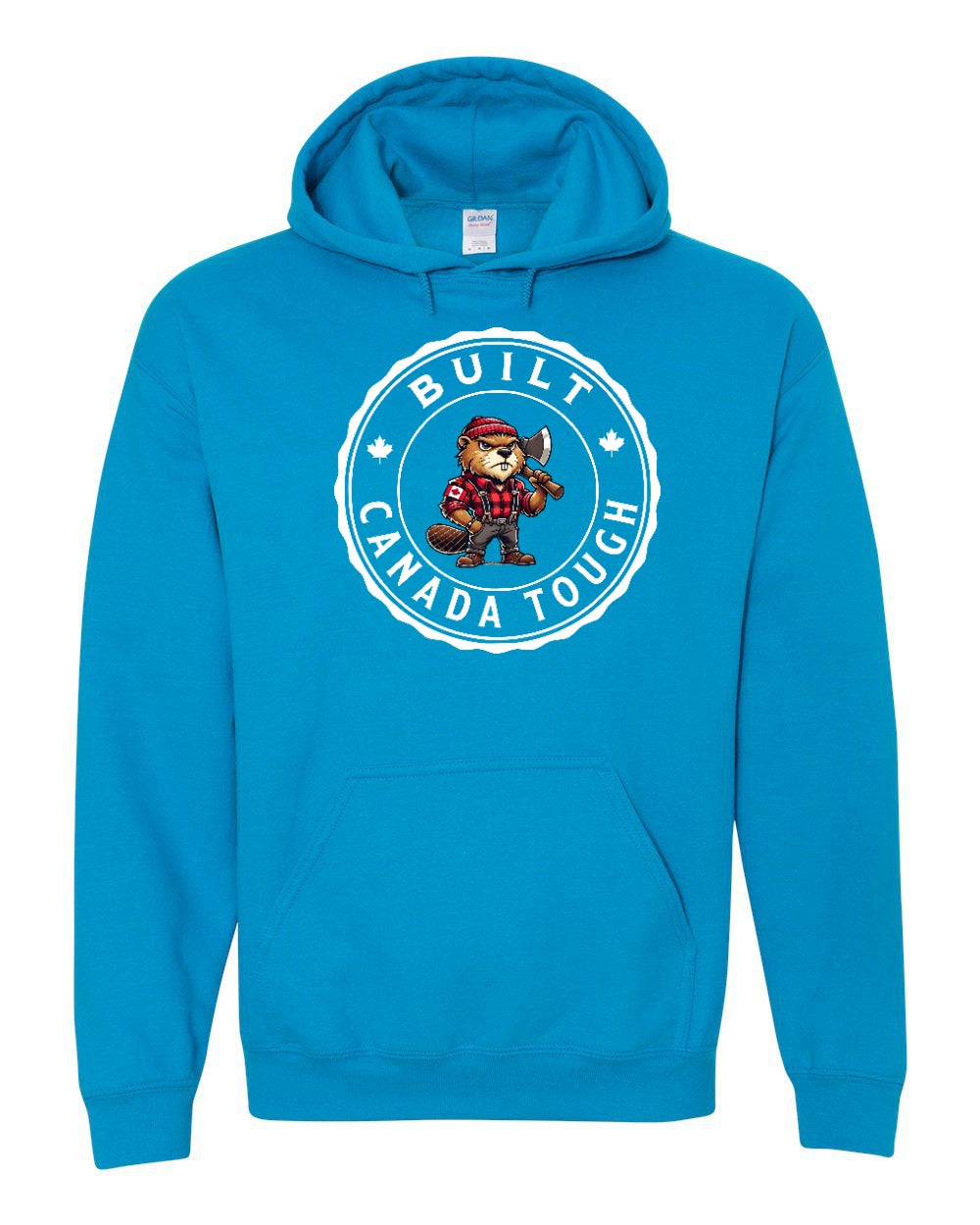 Built Canada Tough Male Axe Beaver Hoodie
