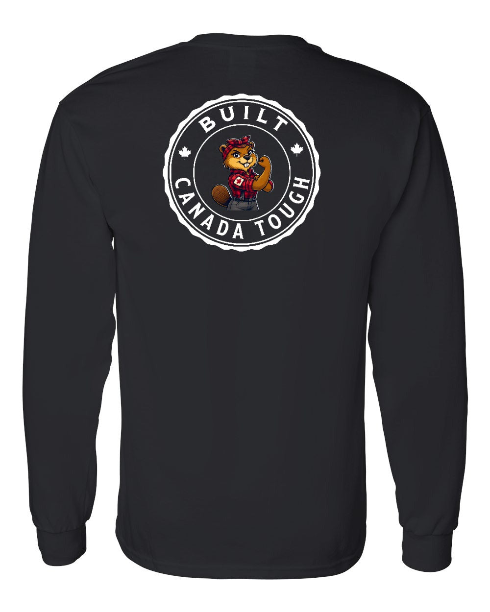 Built Canada Tough Rosie Flex Left Chest and Back Long Sleeve - Gildan Canada (sewn Internationally)