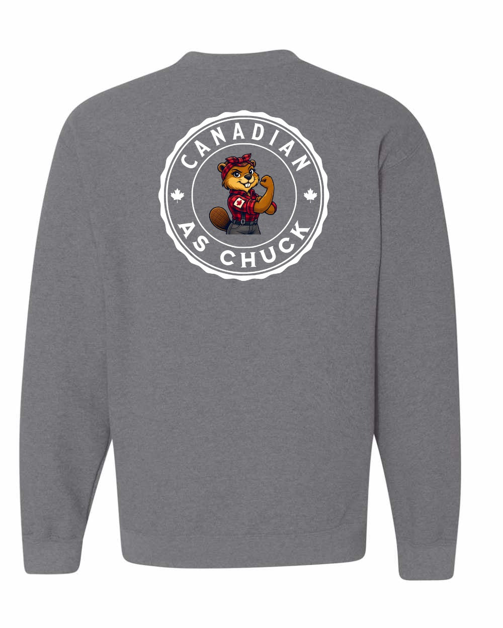 CDN as Chuck Rosie Flex Left Chest and Back Crewneck - Gildan Canada (sewn Internationally)