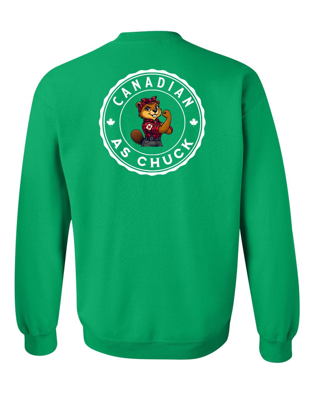 CDN as Chuck Rosie Flex Left Chest and Back Crewneck - Gildan Canada (sewn Internationally)