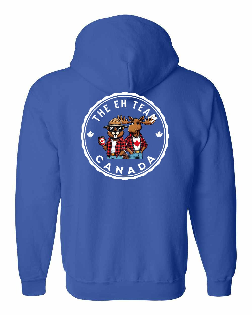 Eh Team Left Chest and Back Zip Hoodie - Gildan Canada (sewn Internationally)