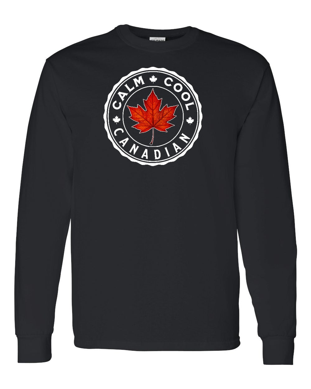 Calm Cool Canadian Leaf Full Long Sleeve - Gildan Canada (sewn Internationally)
