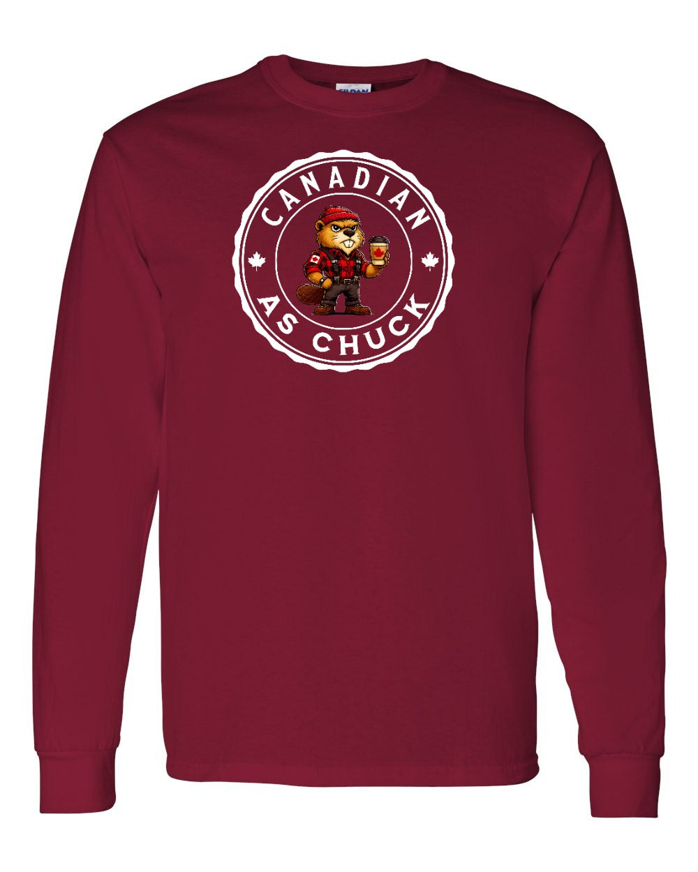 CDN as Chuck Male Beaver Full Long Sleeve - Gildan Canada (sewn Internationally)
