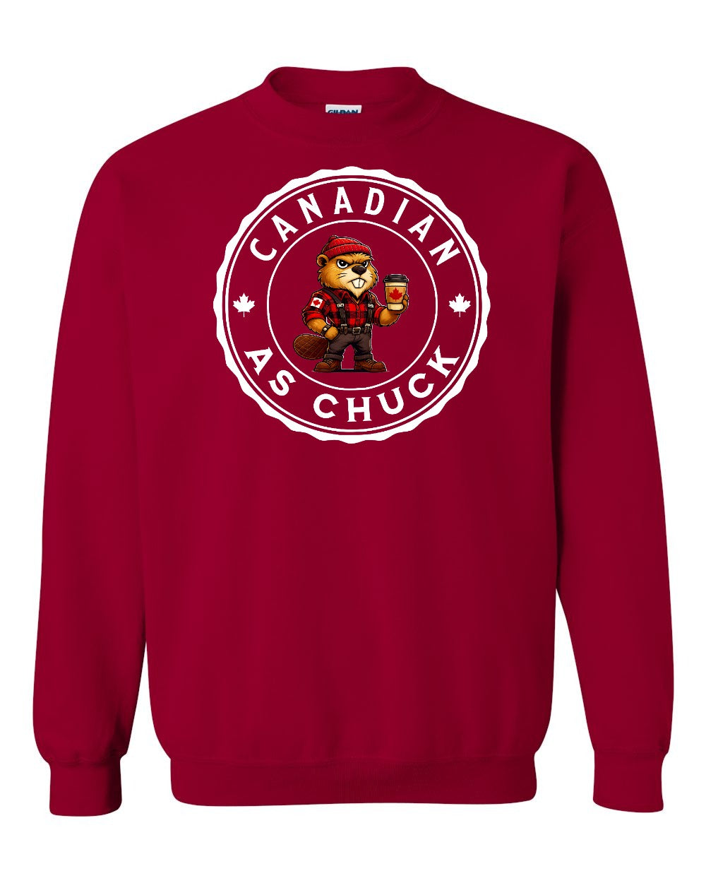 CDN as Chuck Male Beaver Full Crewneck - Gildan Canada (sewn Internationally)