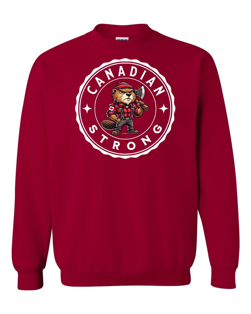 Canadian Strong Beaver Full Crewneck - Gildan Canada (sewn Internationally)