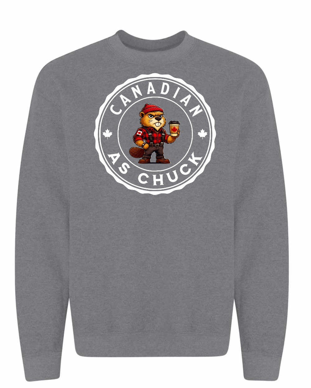CDN as Chuck Male Beaver Full Crewneck - Gildan Canada (sewn Internationally)