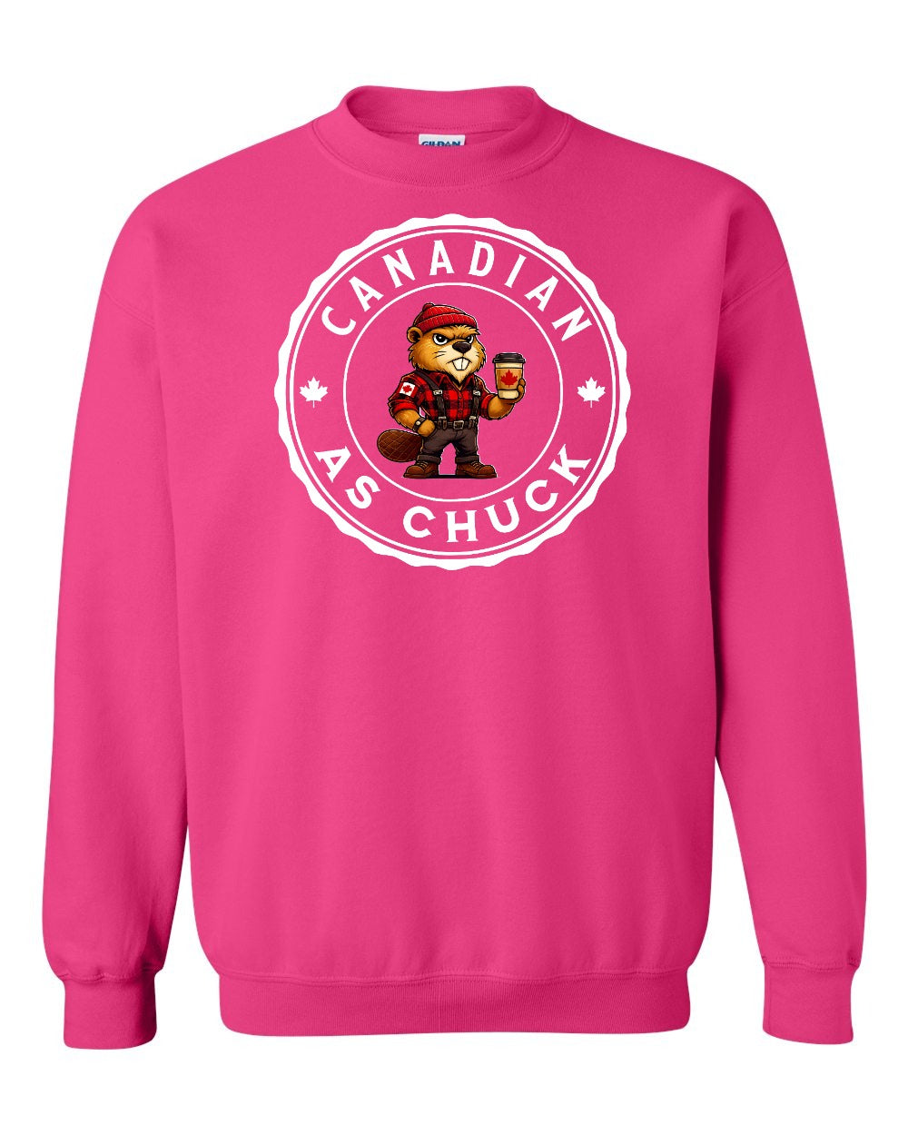 CDN as Chuck Male Beaver Full Crewneck - Gildan Canada (sewn Internationally)