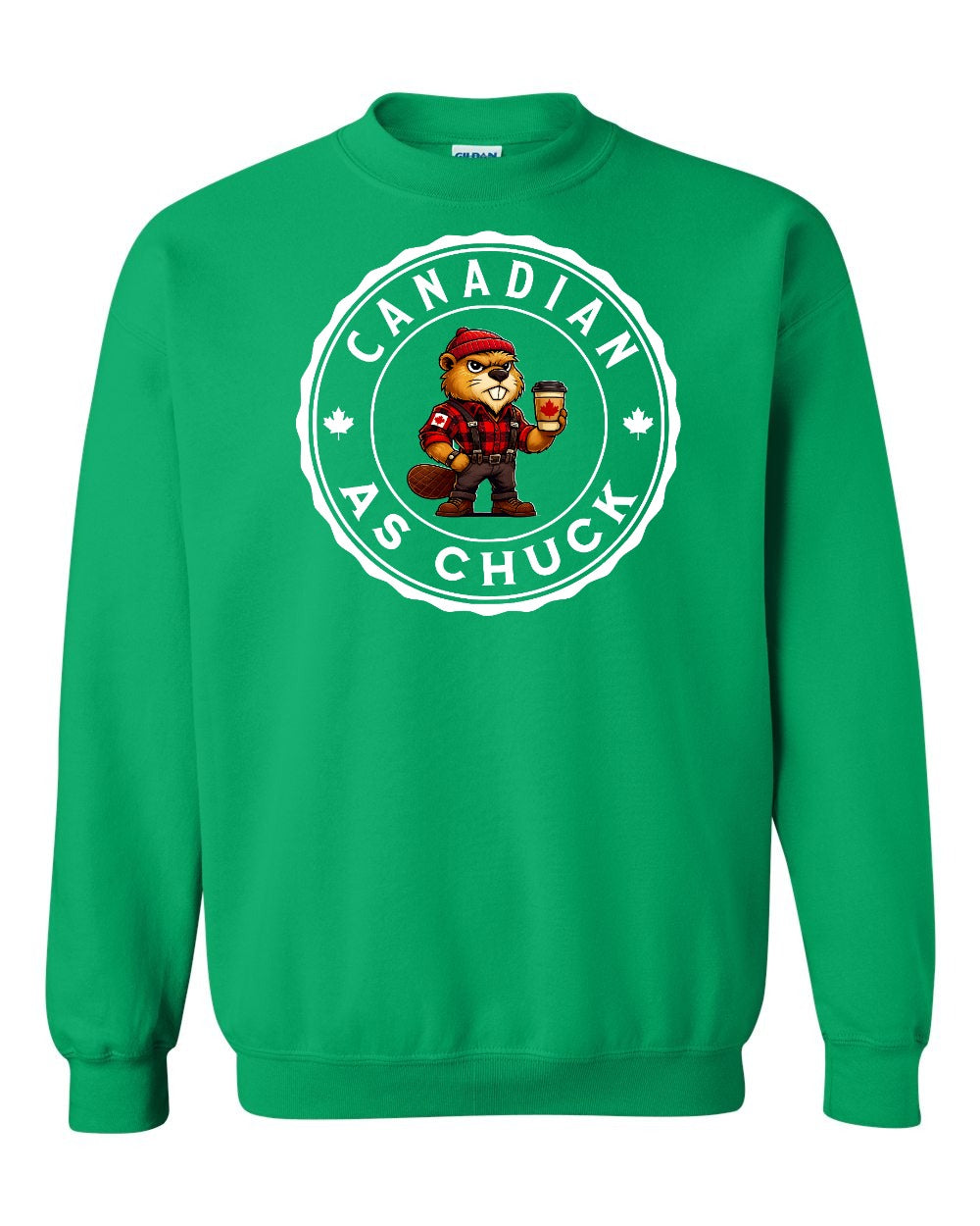 CDN as Chuck Male Beaver Full Crewneck - Gildan Canada (sewn Internationally)