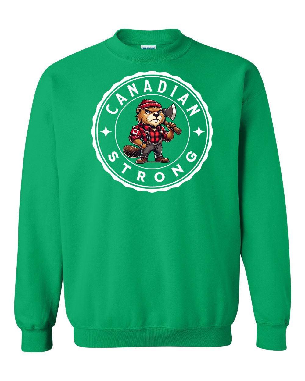 Canadian Strong Beaver Full Crewneck - Gildan Canada (sewn Internationally)