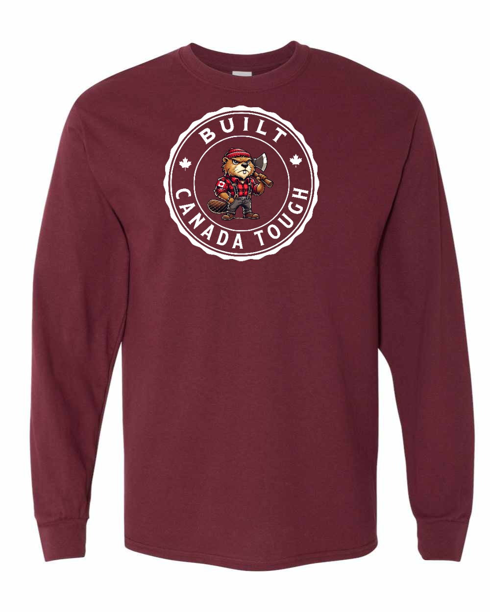 Built Canada Tough Male Beaver Full Long Sleeve - Gildan Canada (sewn Internationally)