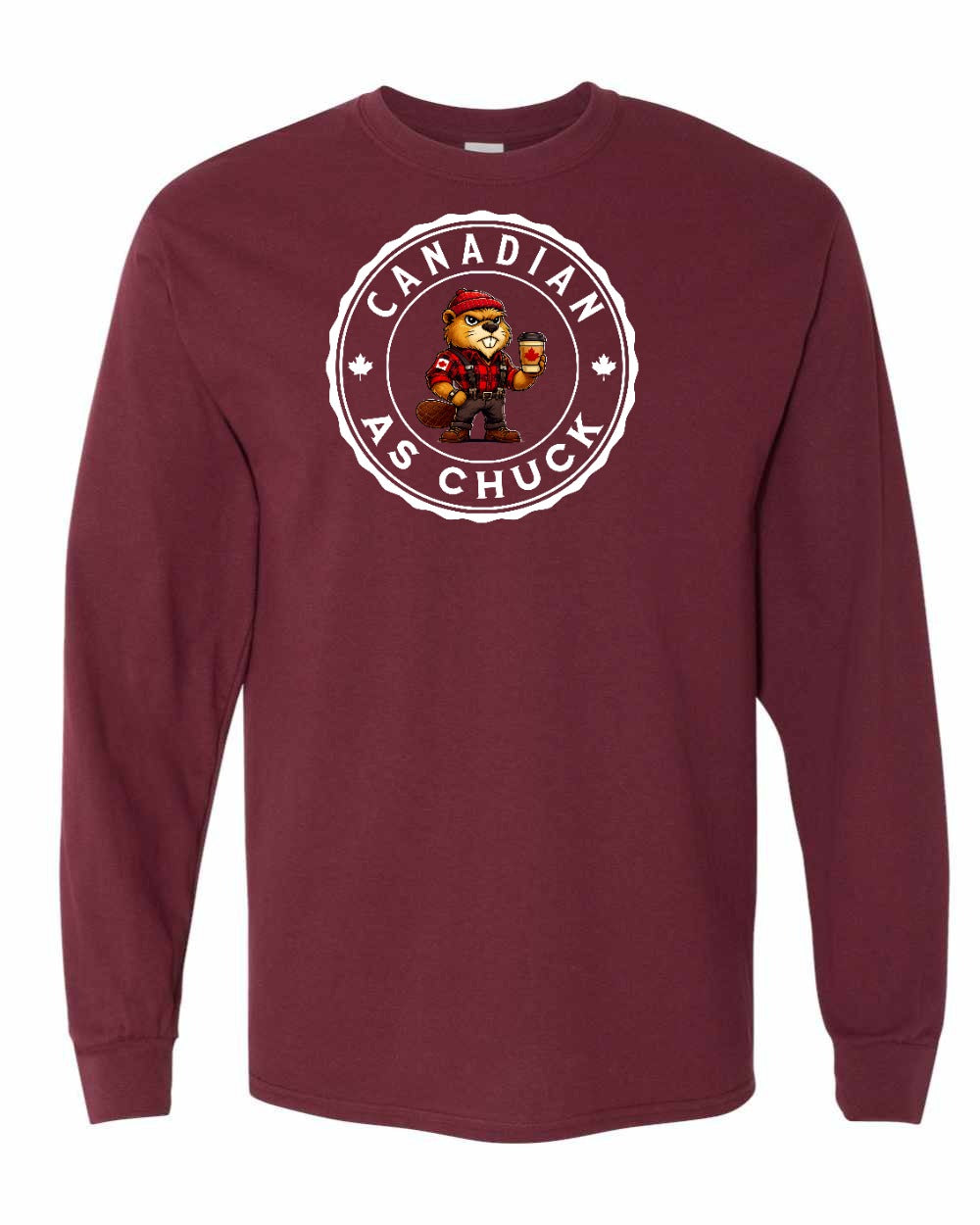 CDN as Chuck Male Beaver Full Long Sleeve - Gildan Canada (sewn Internationally)