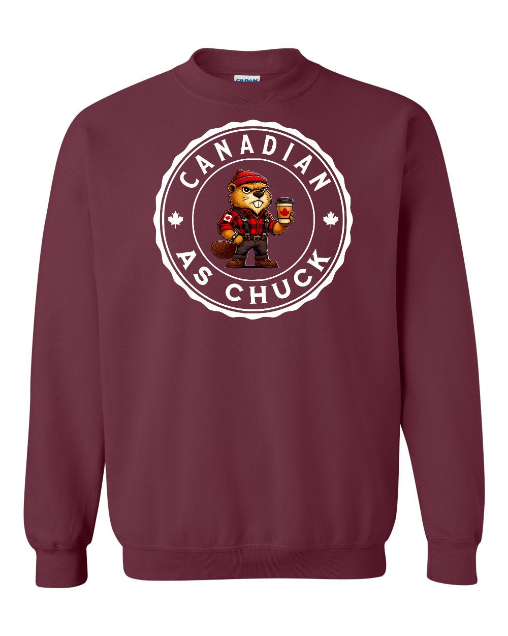 CDN as Chuck Male Beaver Full Crewneck - Gildan Canada (sewn Internationally)