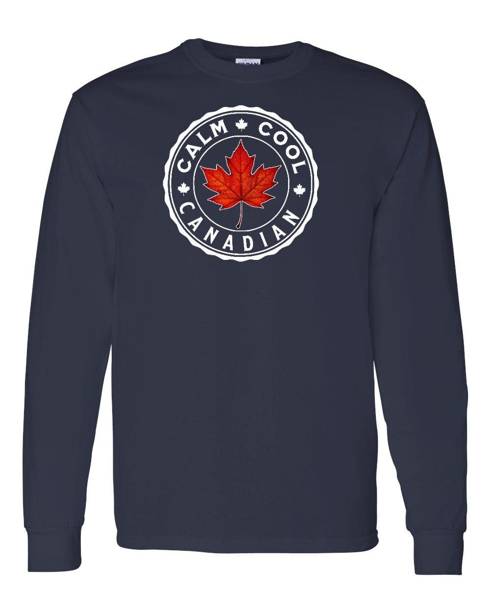Calm Cool Canadian Leaf Full Long Sleeve - Gildan Canada (sewn Internationally)