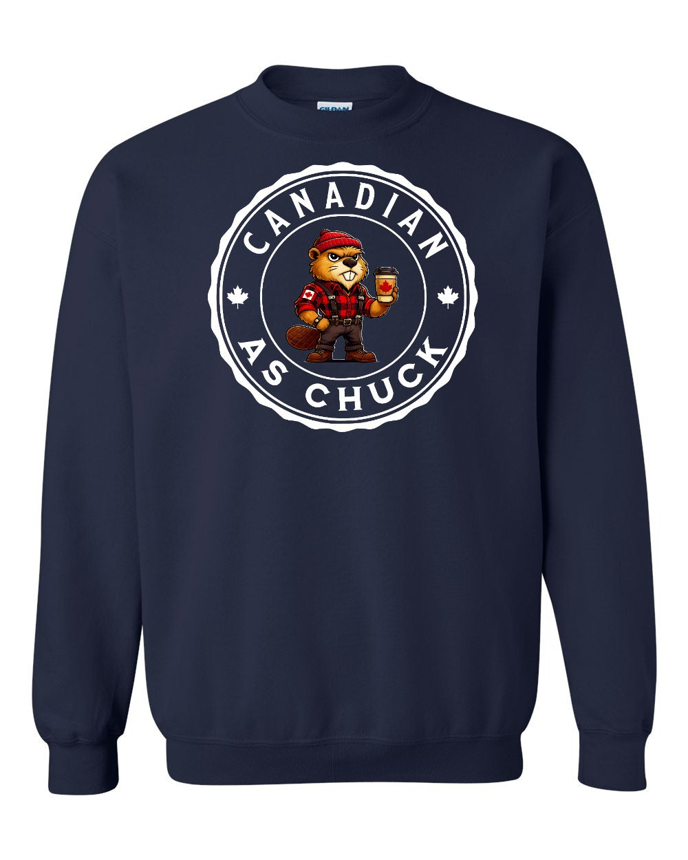 CDN as Chuck Male Beaver Full Crewneck - Gildan Canada (sewn Internationally)