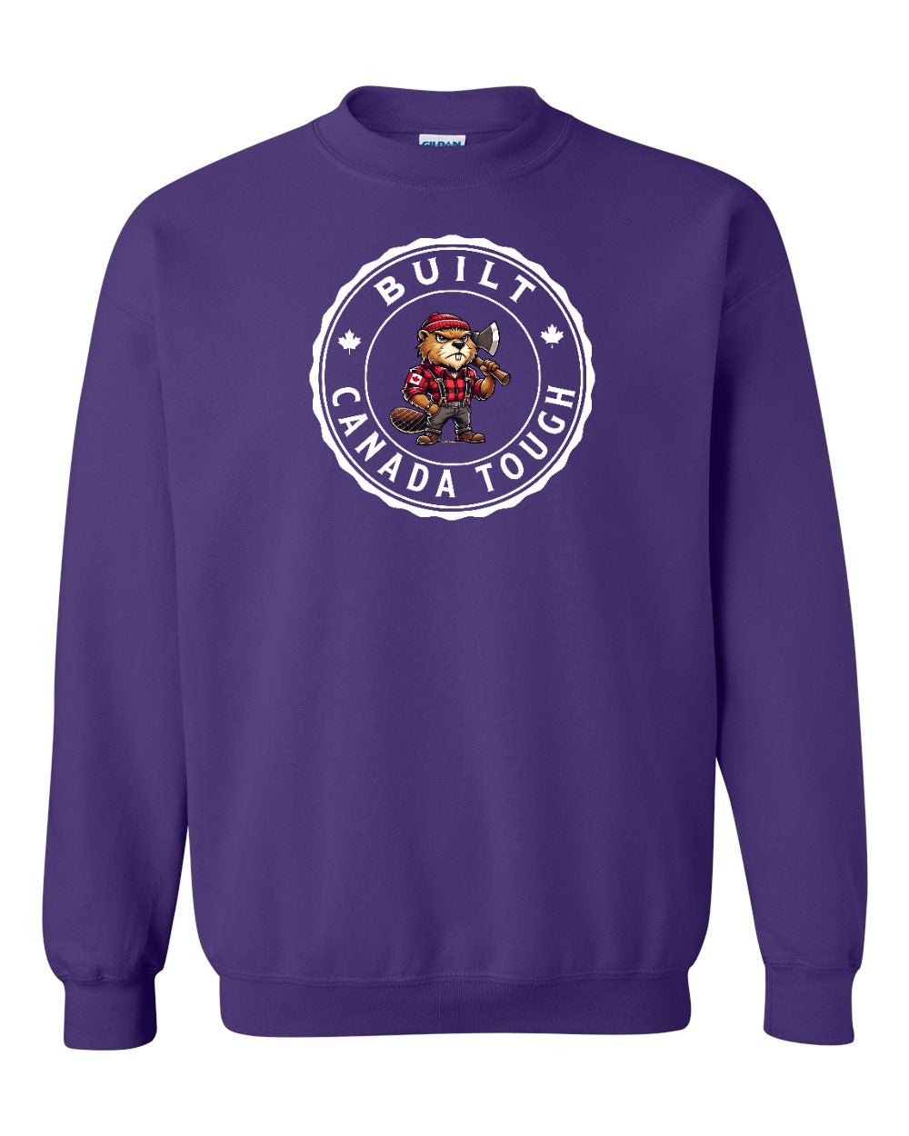 Built Canada Tough Male Beaver Full Crewneck - Gildan Canada (sewn Internationally)