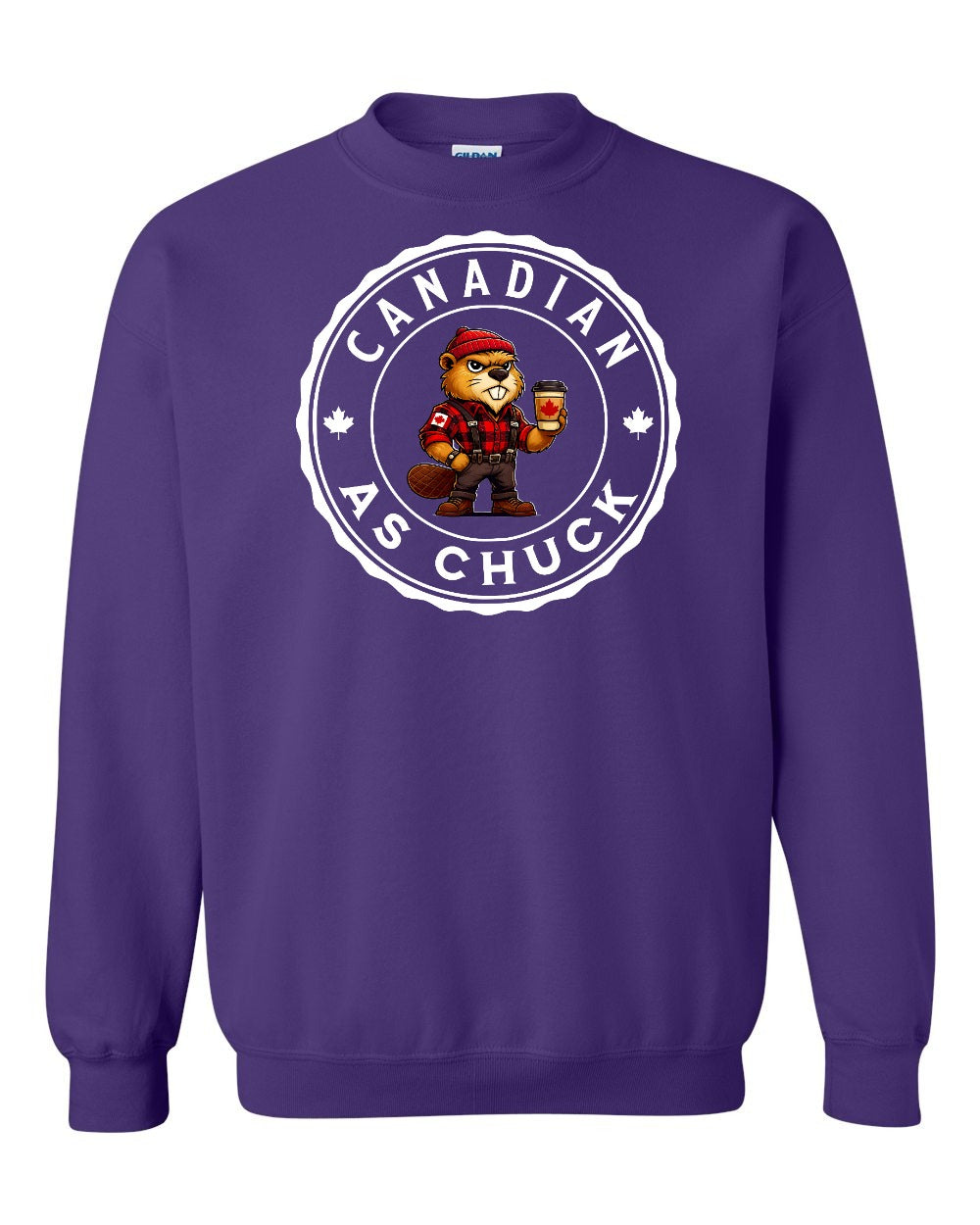 CDN as Chuck Male Beaver Full Crewneck - Gildan Canada (sewn Internationally)