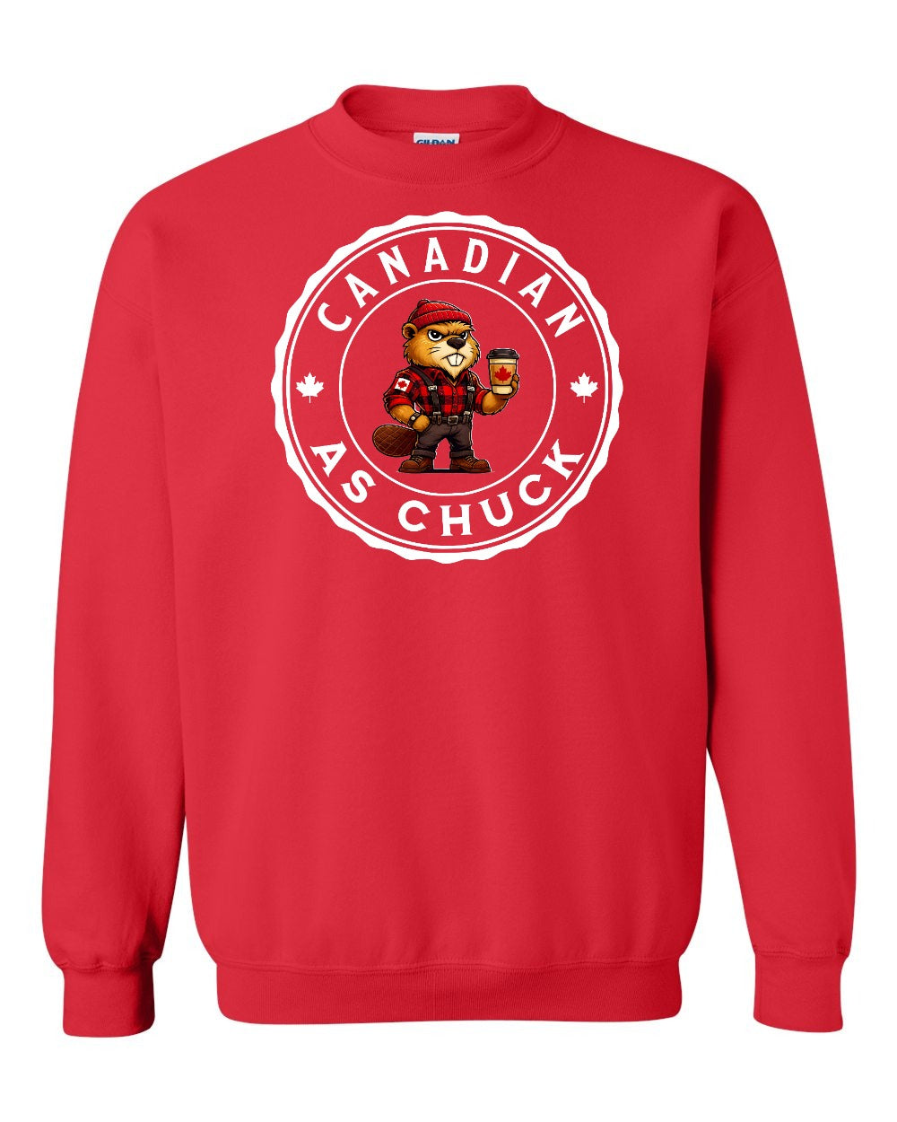 CDN as Chuck Male Beaver Full Crewneck - Gildan Canada (sewn Internationally)