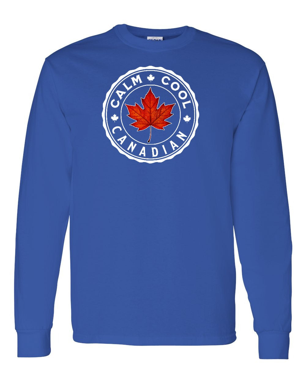 Calm Cool Canadian Leaf Full Long Sleeve - Gildan Canada (sewn Internationally)
