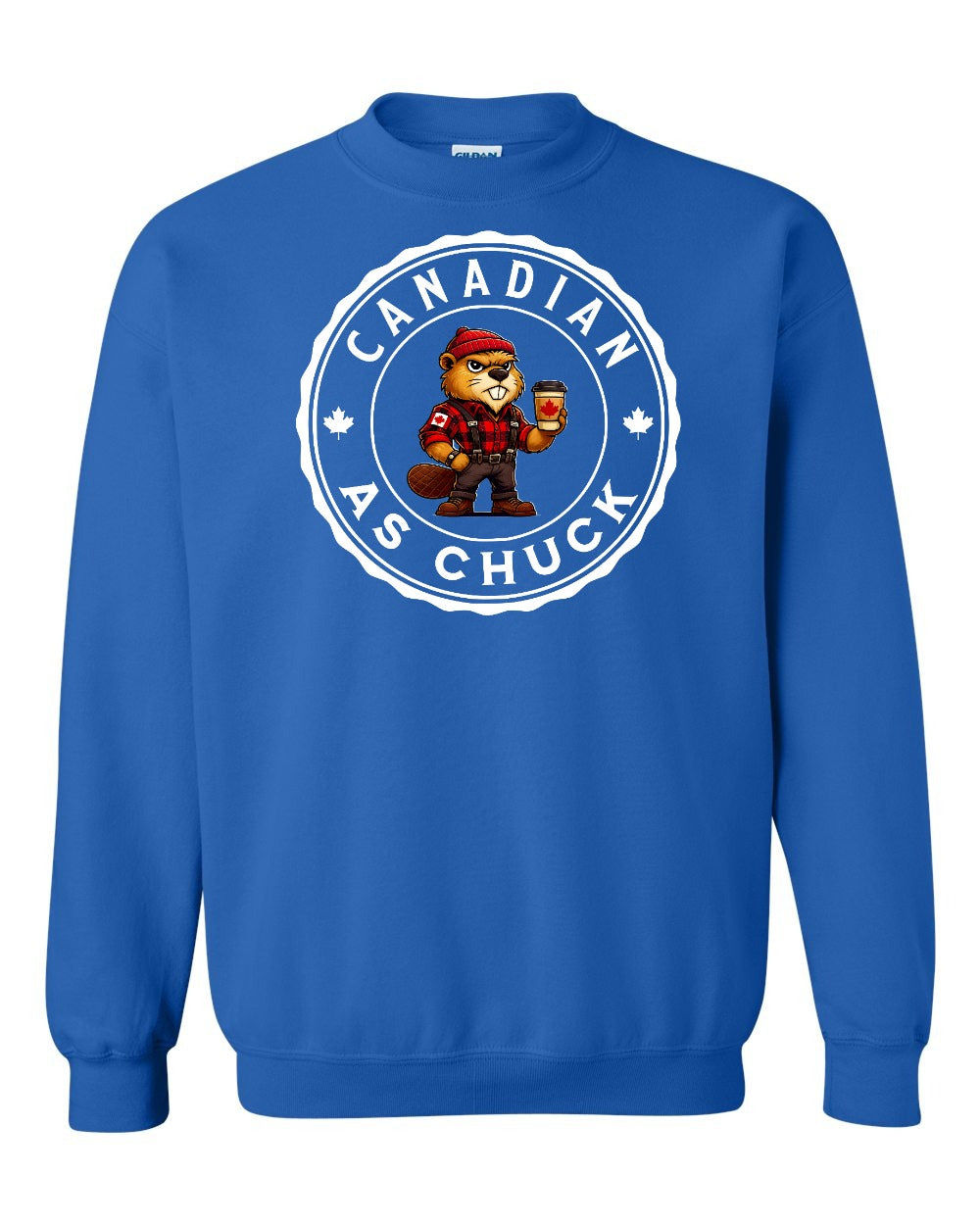 CDN as Chuck Male Beaver Full Crewneck - Gildan Canada (sewn Internationally)