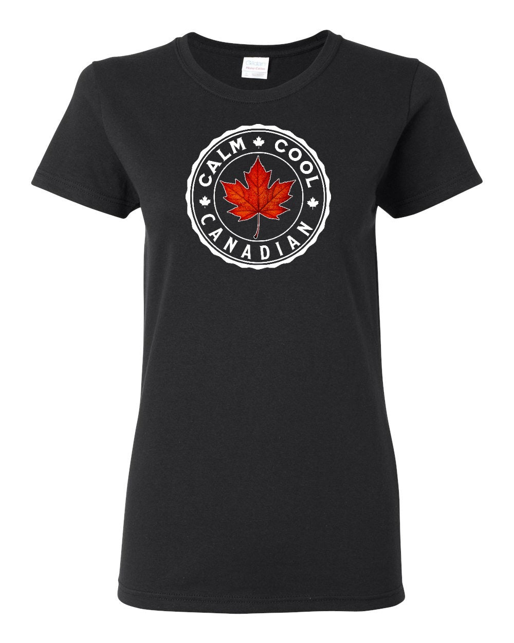 Calm Cool Canadian Leaf Women's Tee - Gildan Canada (sewn Internationally)