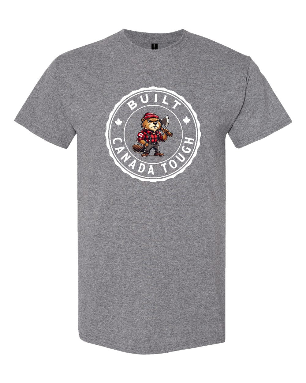 Built Canada Tough Male Beaver Axe Men's Tee - Gildan Canada (sewn Internationally)