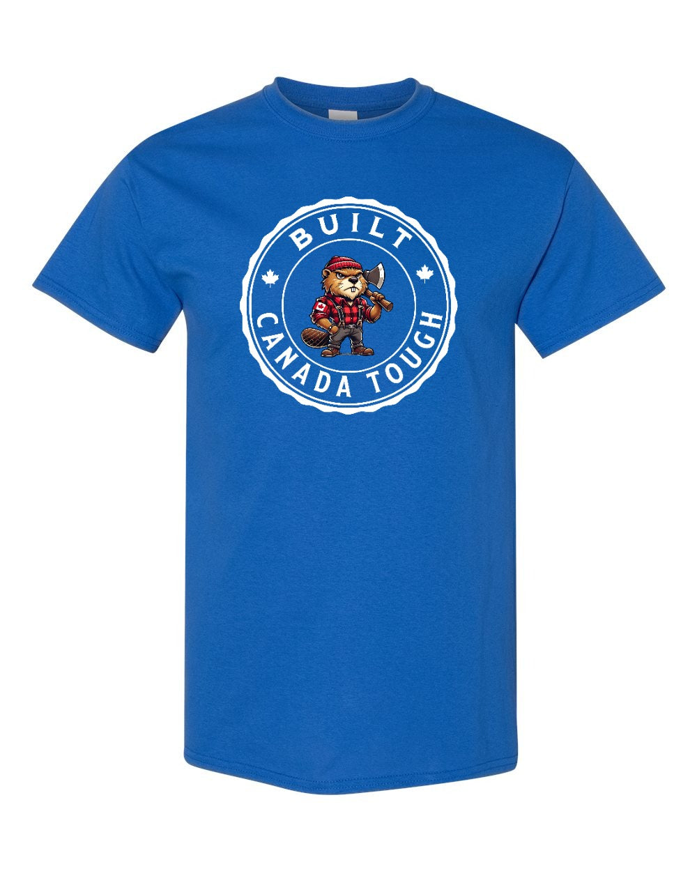Built Canada Tough Male Beaver Axe Men's Tee - Gildan Canada (sewn Internationally)