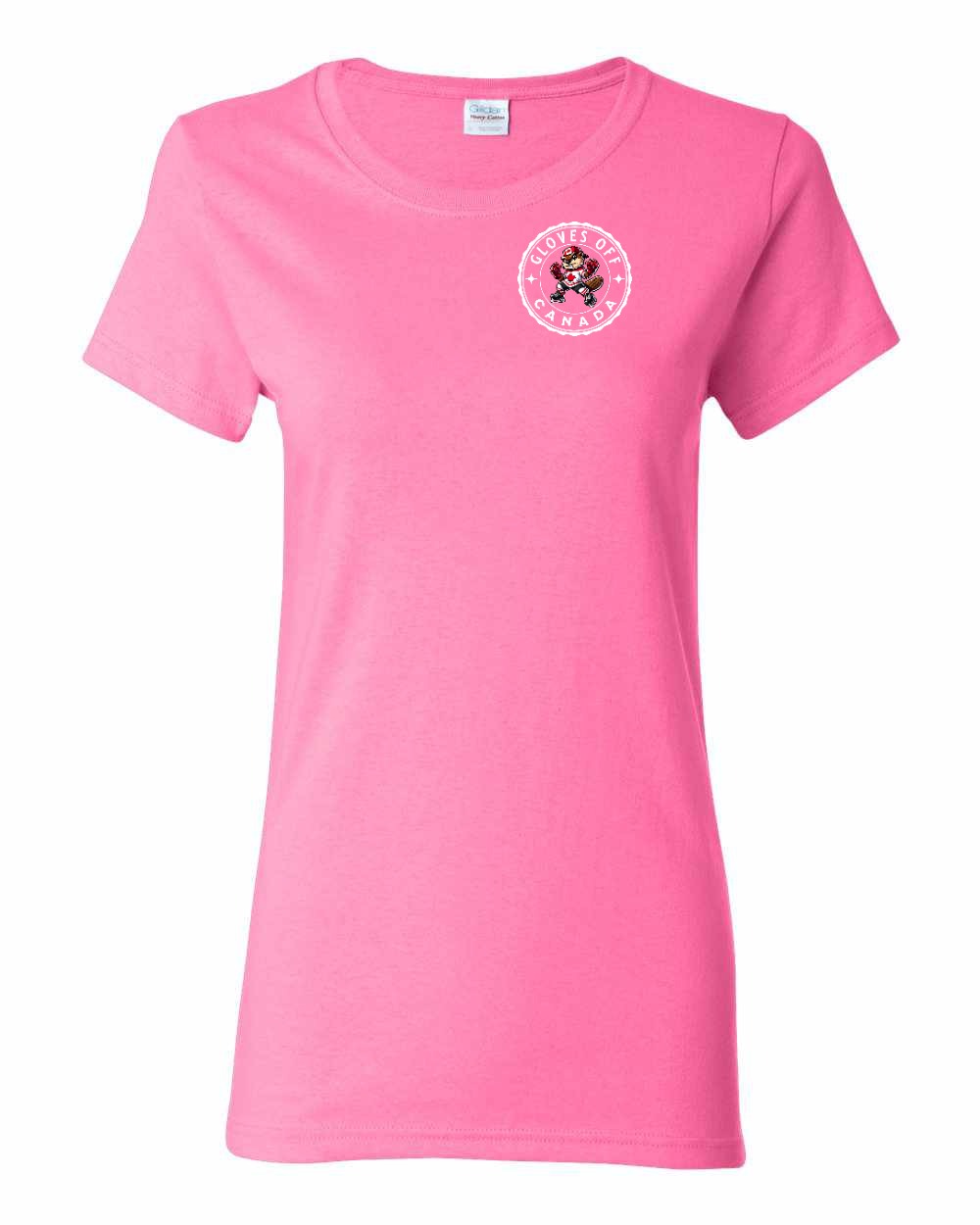 Gloves Off Beaver Left Chest Women's Tee - Gildan Canada (sewn Internationally)