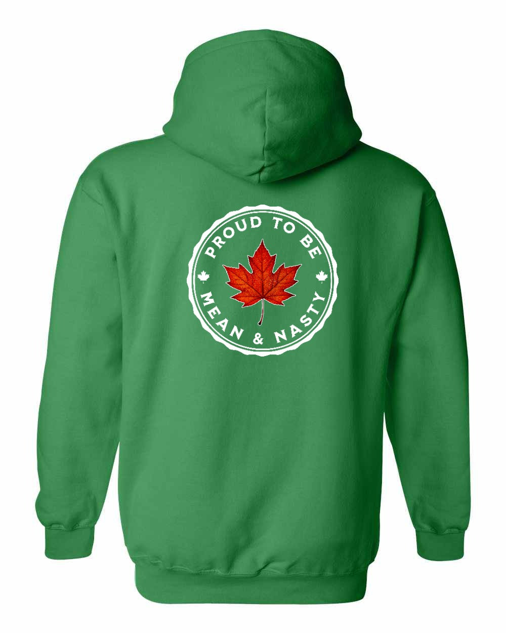 Proud Mean & Nasty Leaf Left Chest and Back Pullover - Gildan Canada (sewn Internationally)