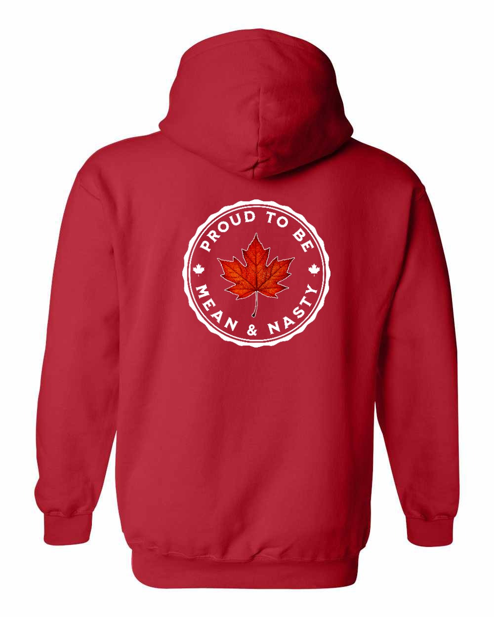 Proud Mean & Nasty Leaf Left Chest and Back Pullover - Gildan Canada (sewn Internationally)