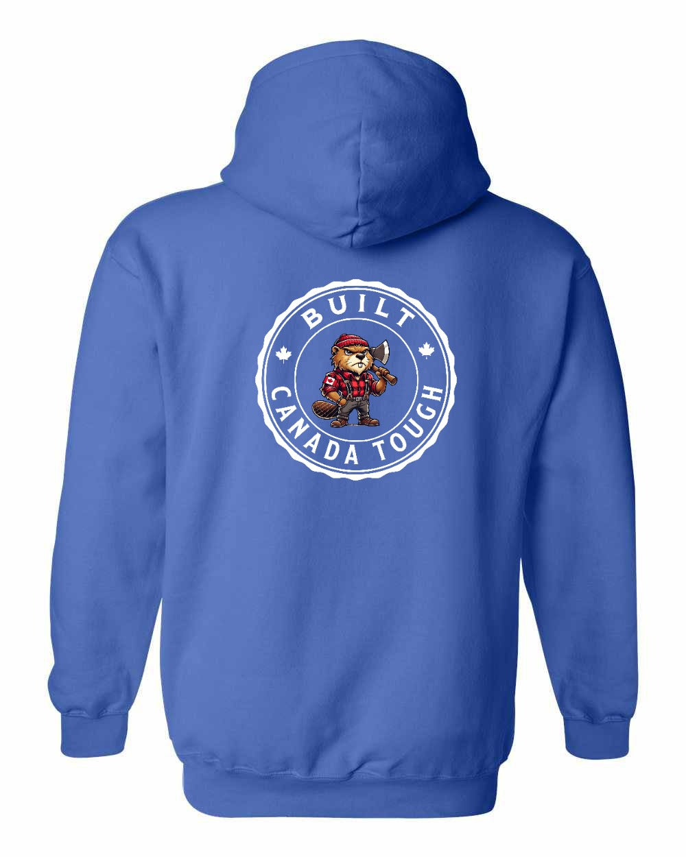 Built Canada Tough Male Beaver Left Chest and Back Pullover - Gildan Canada (sewn Internationally)