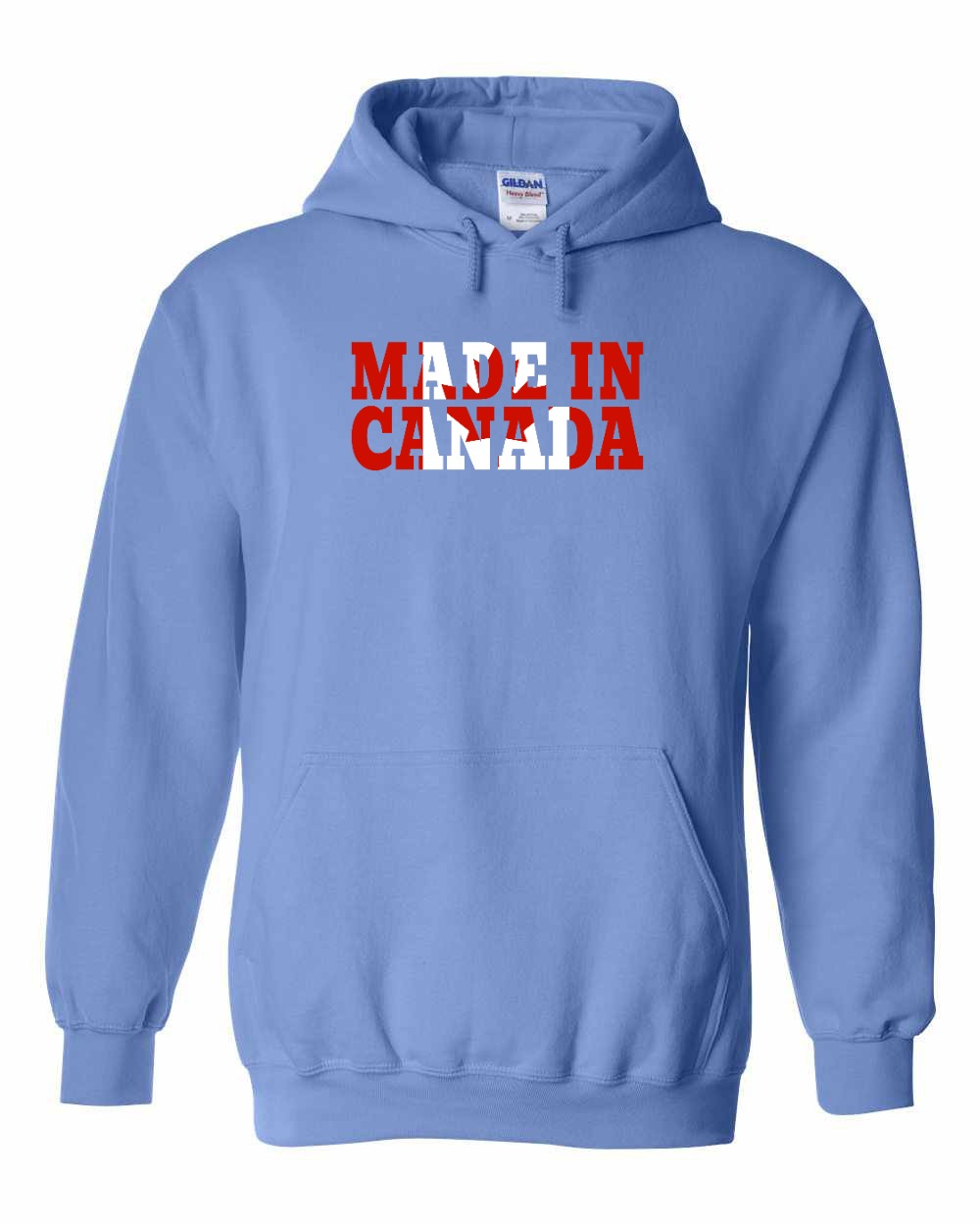 Made in Canada Flag Background Full Pullover - Gildan Canada (sewn Internationally)