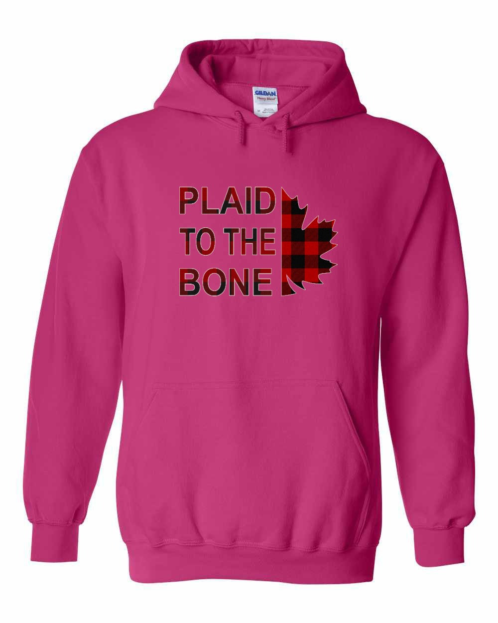 Plaid to the Bone Stacked Leaf Full Pullover - Gildan Canada (sewn Internationally)