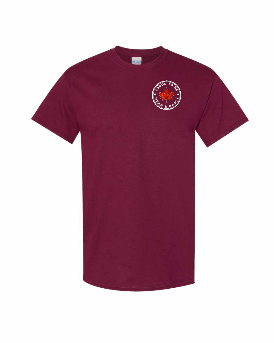 Proud to be Mean and Nasty Leaf Left Chest Men's Tee - Gildan Canada (sewn Internationally)