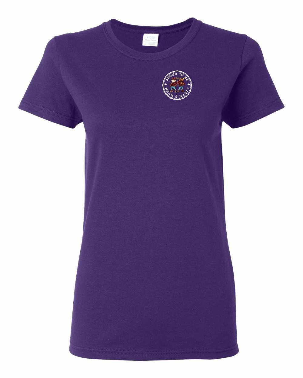 Proud to be Mean and Nasty Leaf Left Chest And Back Women's Tee - Gildan Canada (sewn Internationally)