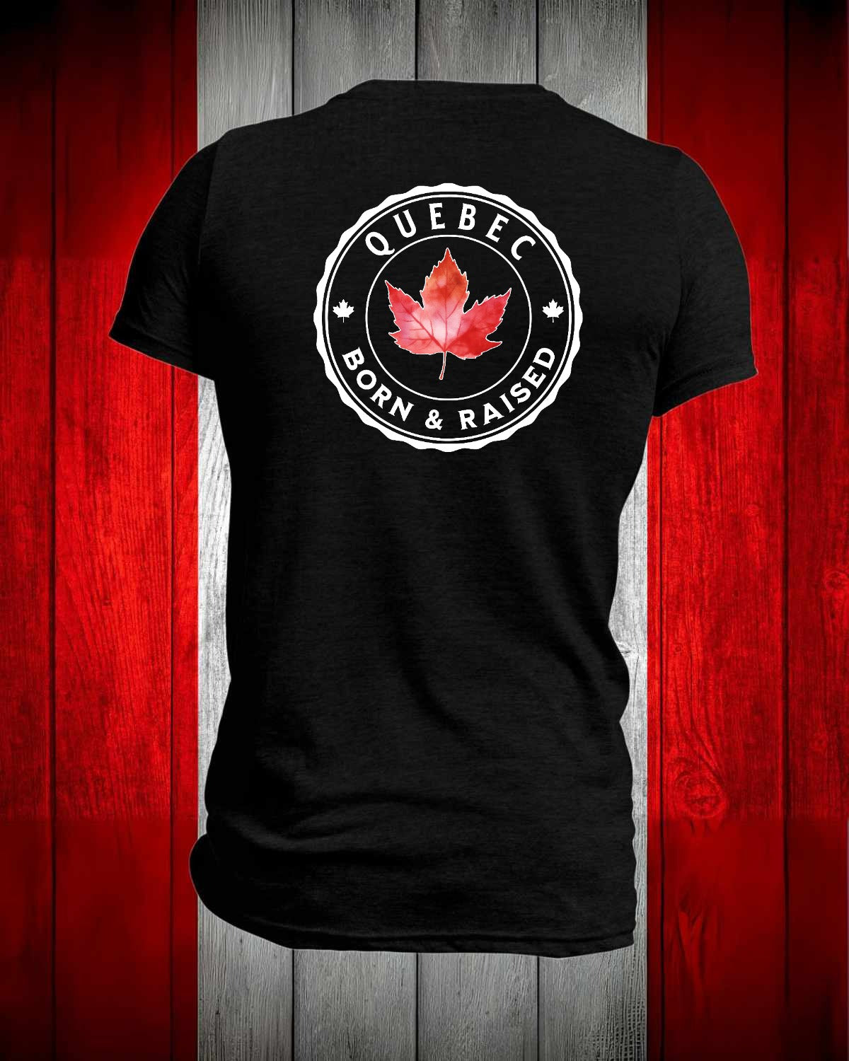 Prince Edward Island Born and Raised left chest and back Men's Stanfield's Tee