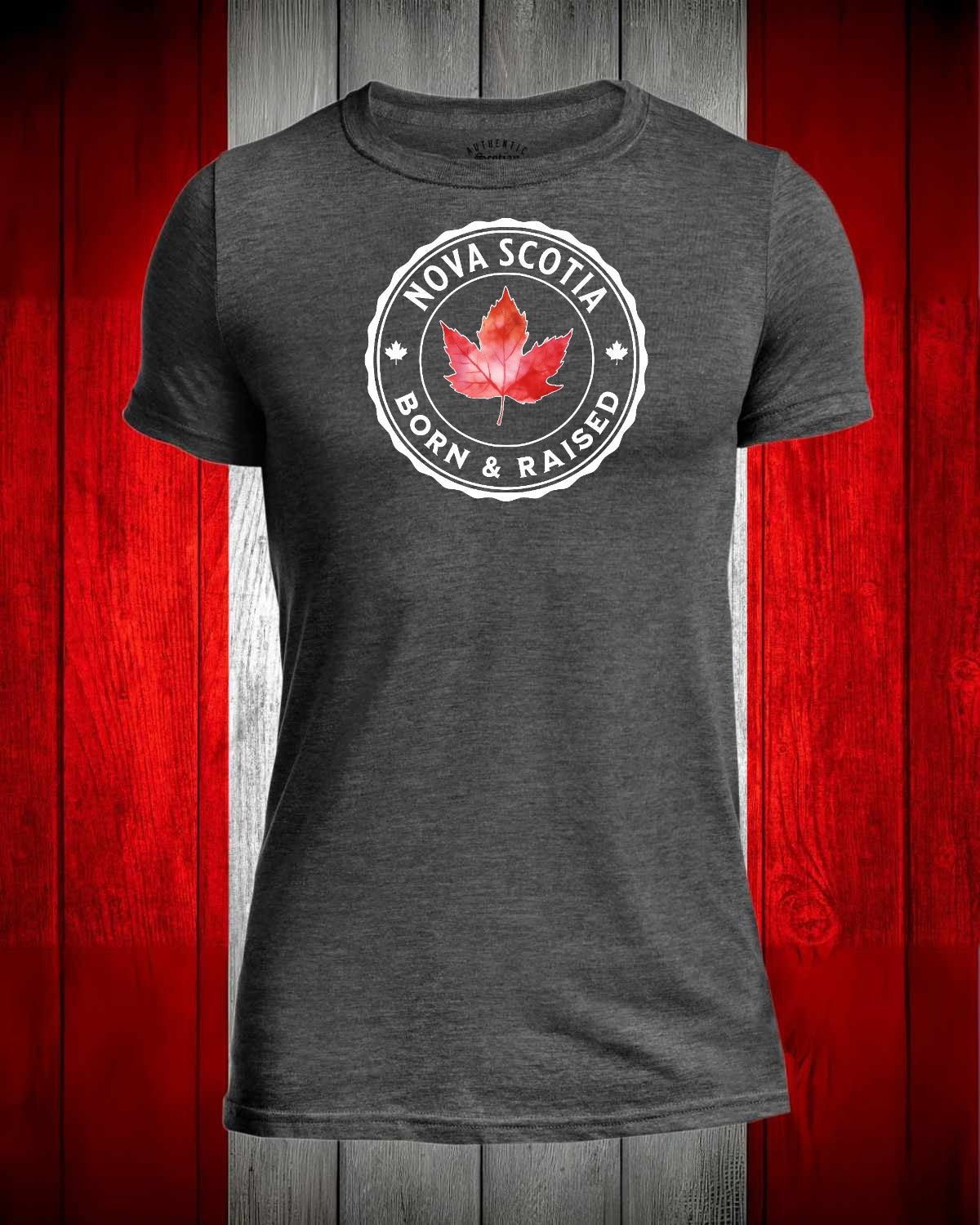 Nova Scotia Born and Raised Full Front Men's Stanfield's Tee