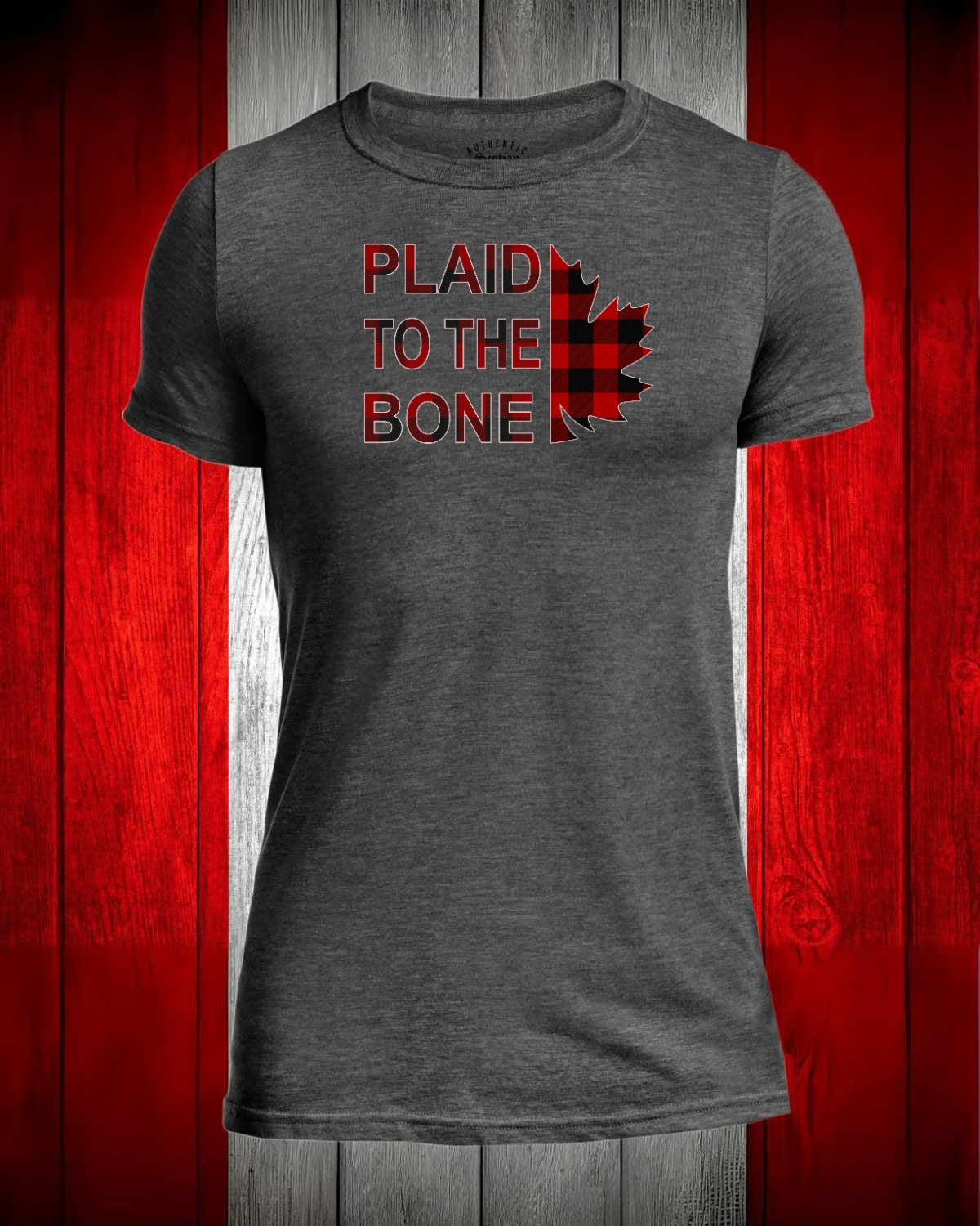 Plaid to the Bone Leaf Full Men's Stanfield's Tee