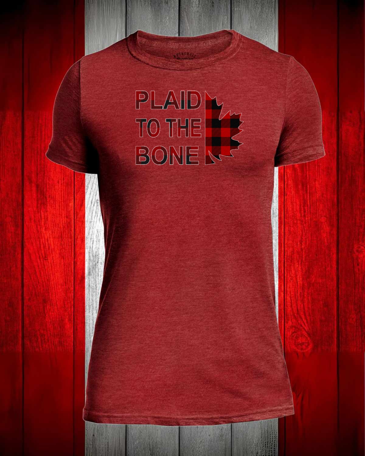 Plaid to the Bone Leaf Full Men's Stanfield's Tee