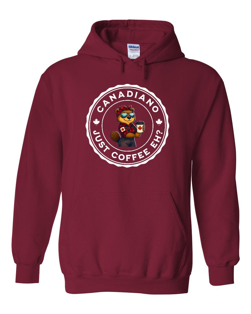 Canadiano Just Coffee Eh! Female Beaver Hoodie