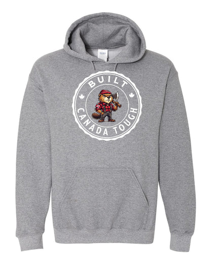 Built Canada Tough Male Axe Beaver Hoodie