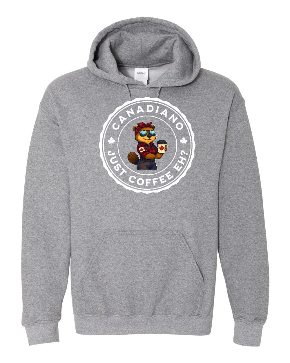 Canadiano Just Coffee Eh! Female Beaver Hoodie