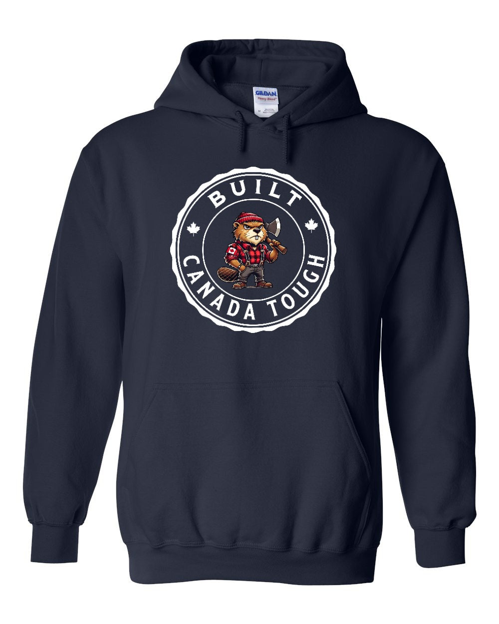 Built Canada Tough Male Axe Beaver Hoodie