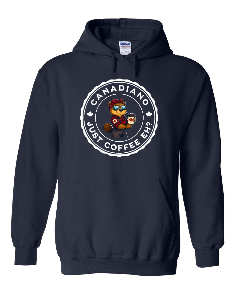 Canadiano Just Coffee Eh! Female Beaver Hoodie