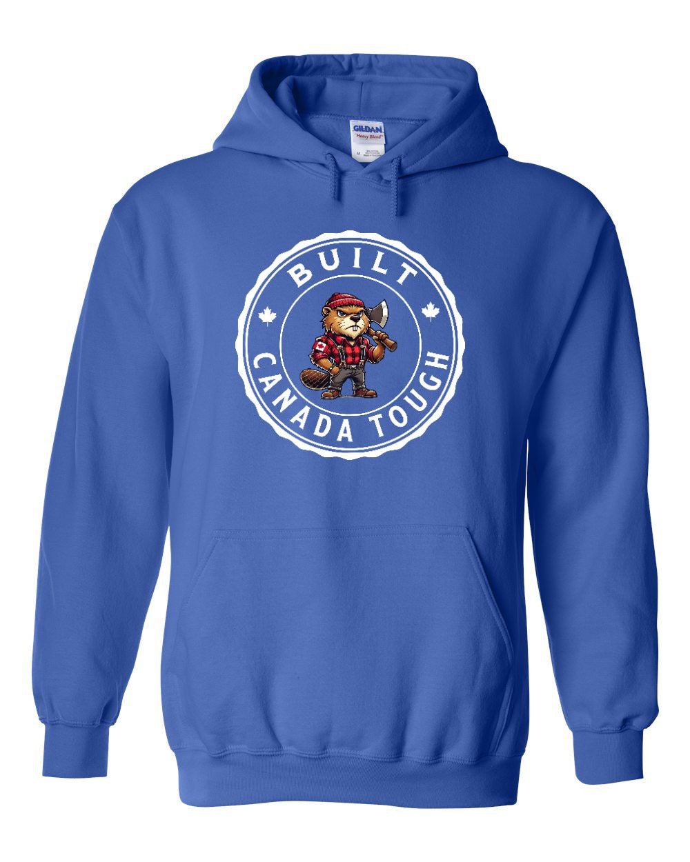Built Canada Tough Male Axe Beaver Hoodie