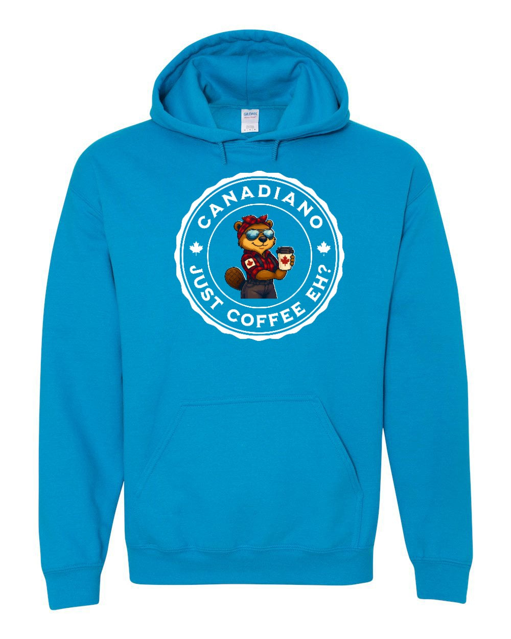 Canadiano Just Coffee Eh! Female Beaver Hoodie