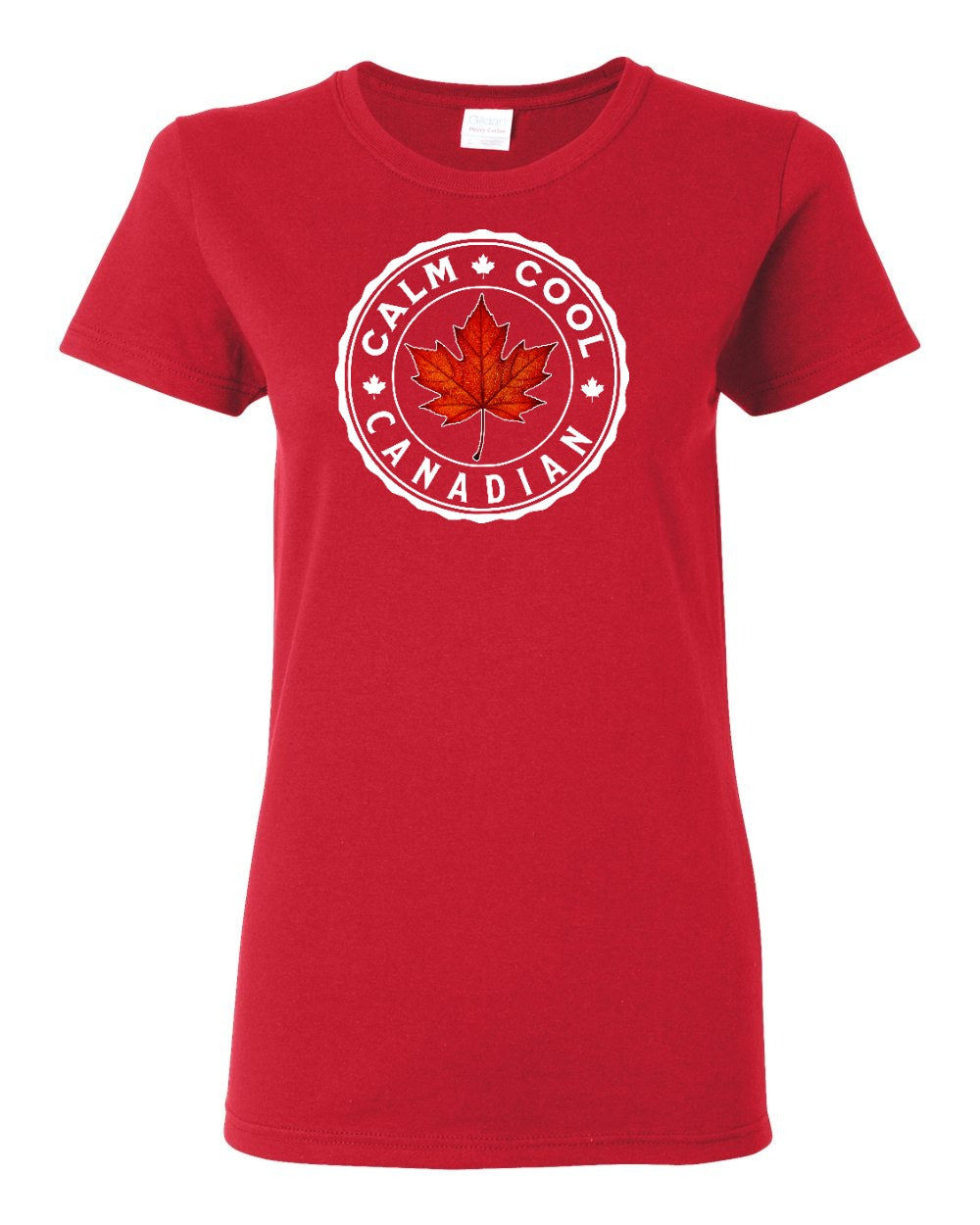 Calm Cool Canadian Leaf Women's Tee - Gildan Canada (sewn Internationally)