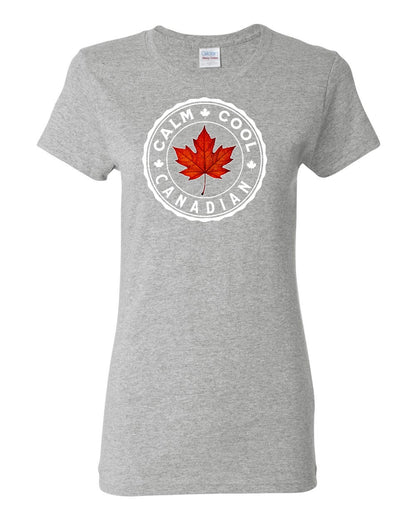 Calm Cool Canadian Leaf Women's Tee - Gildan Canada (sewn Internationally)