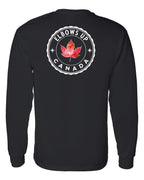 Elbows up Leaf Left Chest and Back Long Sleeve - Unisex