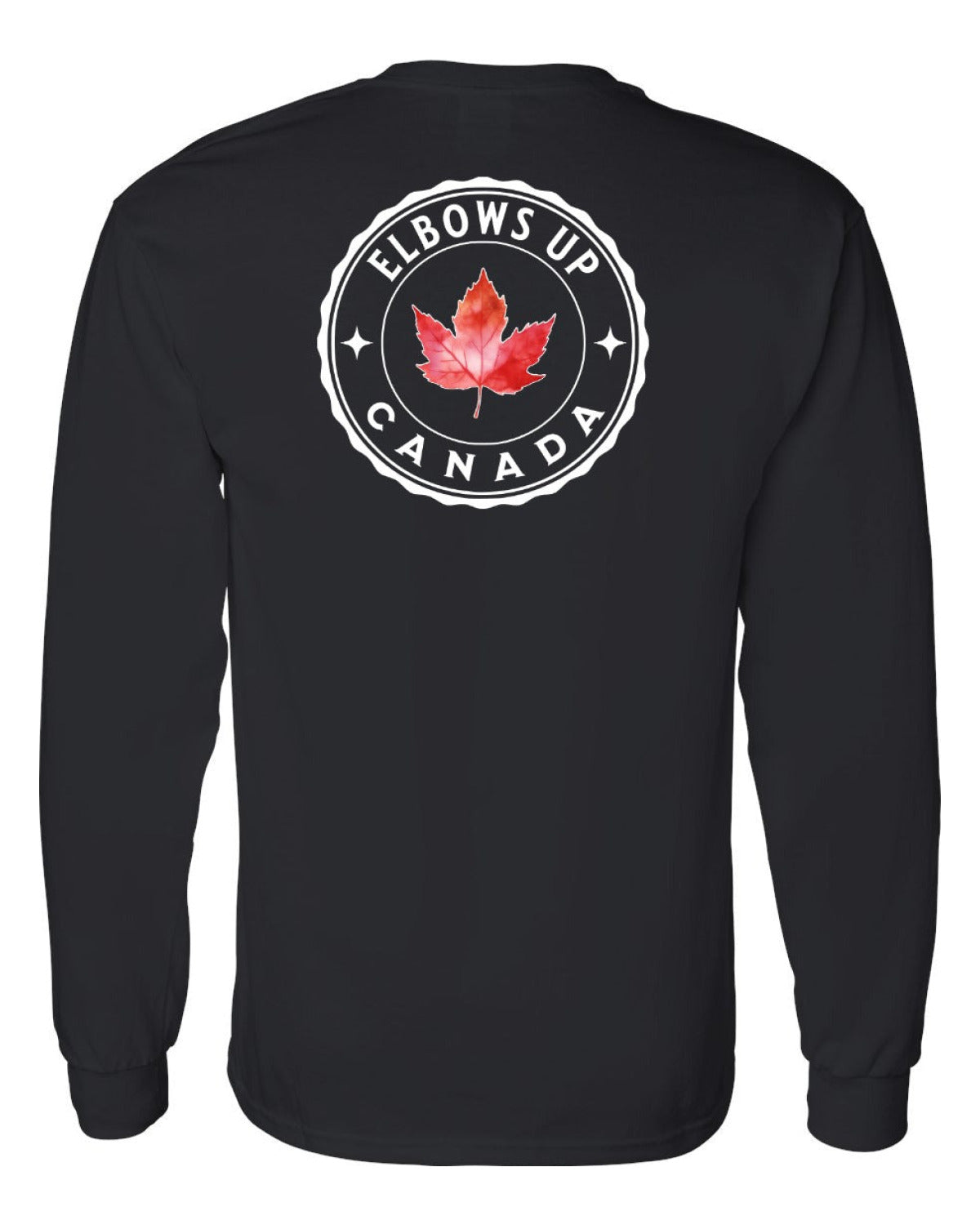 Elbows up Leaf Left Chest and Back Long Sleeve - Unisex